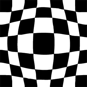 Black and White Zoomed Checkerboard Fire TV Cube Skin